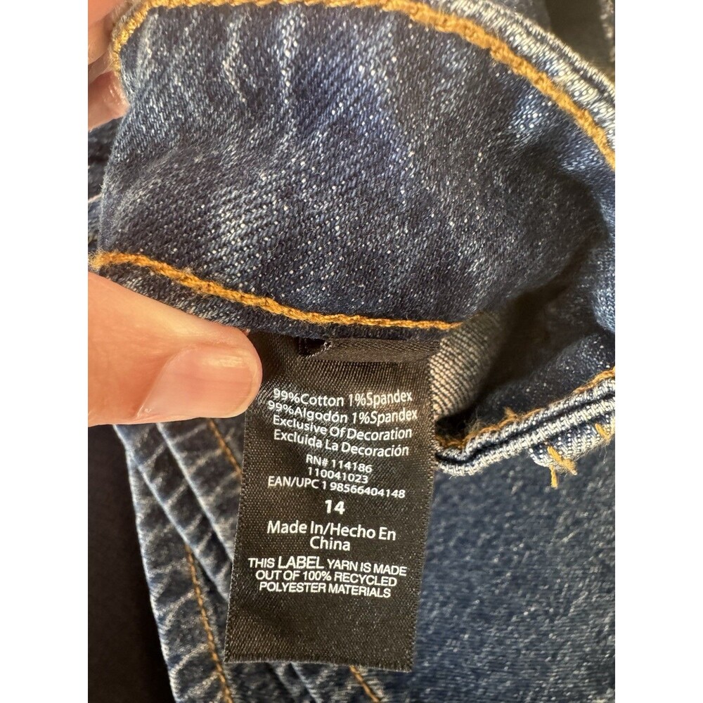 Frye Womens Barrel Jeans Size 14 Medium Wash High Rise Utility NWT - Picture 13 of 14